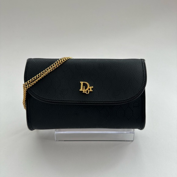 Dior Handbags - ❌❌SOLD❌❌AUTH Christian Dior CD Chain Honeycomb Leatger Handbag Clutch